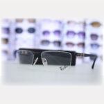 LUMIN-premium-mens-titanium-frame-eyeglasses-rectangular-shape-matte-black-finish-Ray-Ban