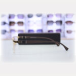 LUMIN premium men's titanium frame eyeglasses, rectangular shape, matte black finish Ray Ban