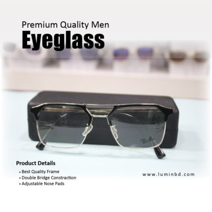 LUMIN premium polarized men's eyeglasses with black frame Ray Ban