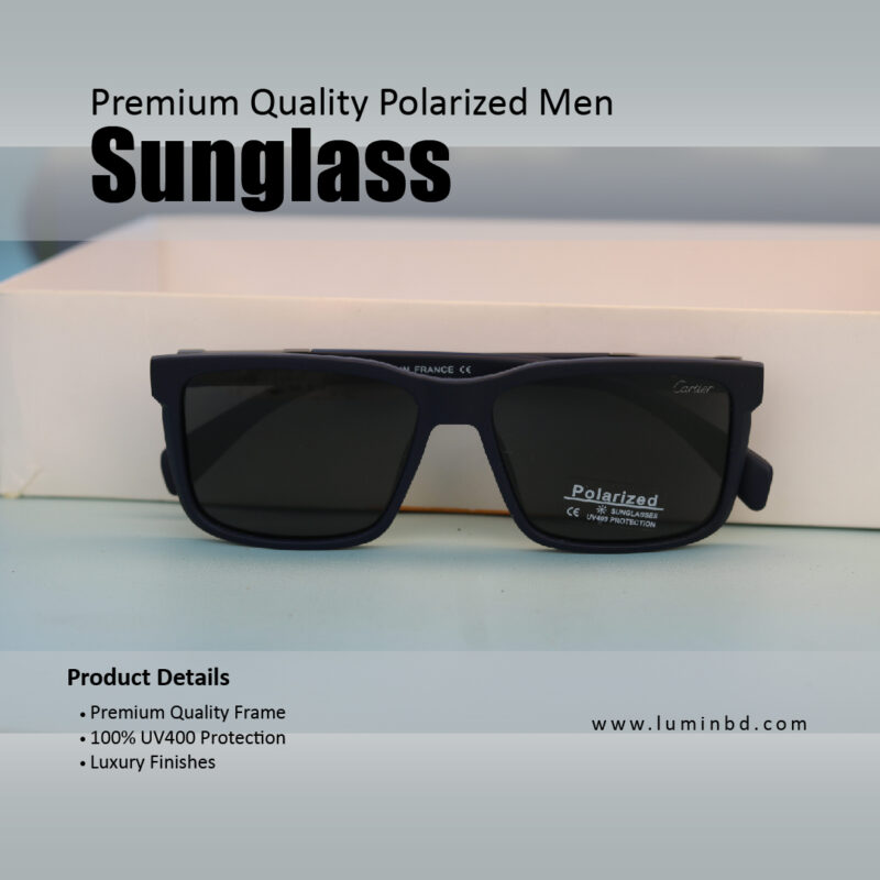 LUMIN premium polarized men's sunglass CARTIER Black